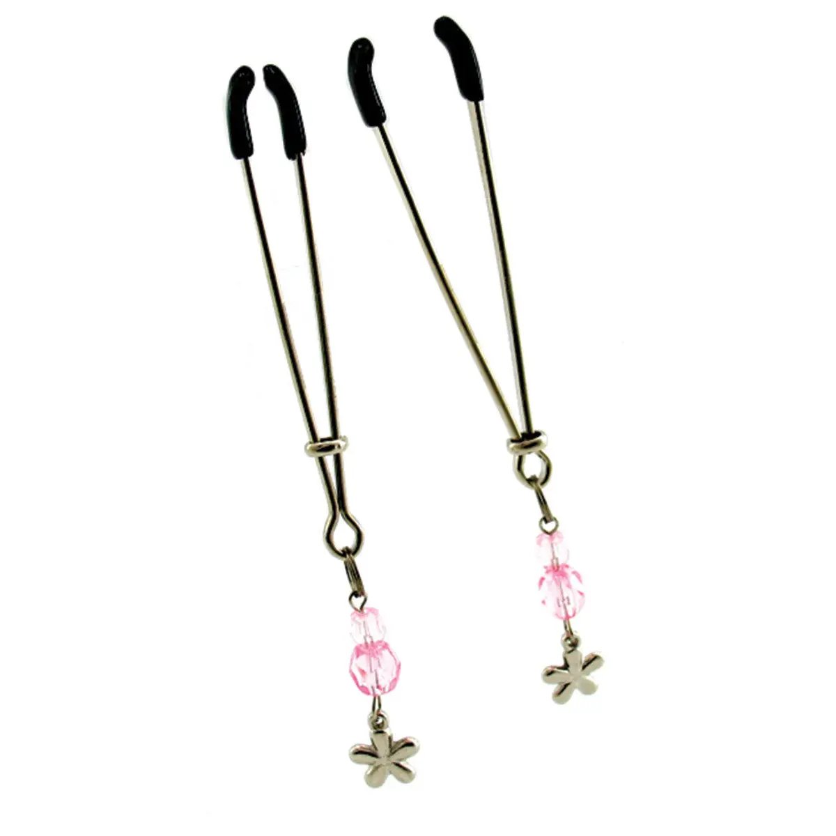 Sex Kitten Tweezer Clamps Pink Flower by PHS International