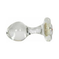 Crystal Delights Small Clear Plug with Gem Aurora Borealis by Crystal Delights