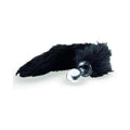 Crystal Delights Minx Faux Fur Tail Plug Black by Crystal Delights