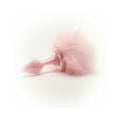 Crystal Delights Magnetic Sparkle Bunny Tail Plug Pink by Crystal Delights