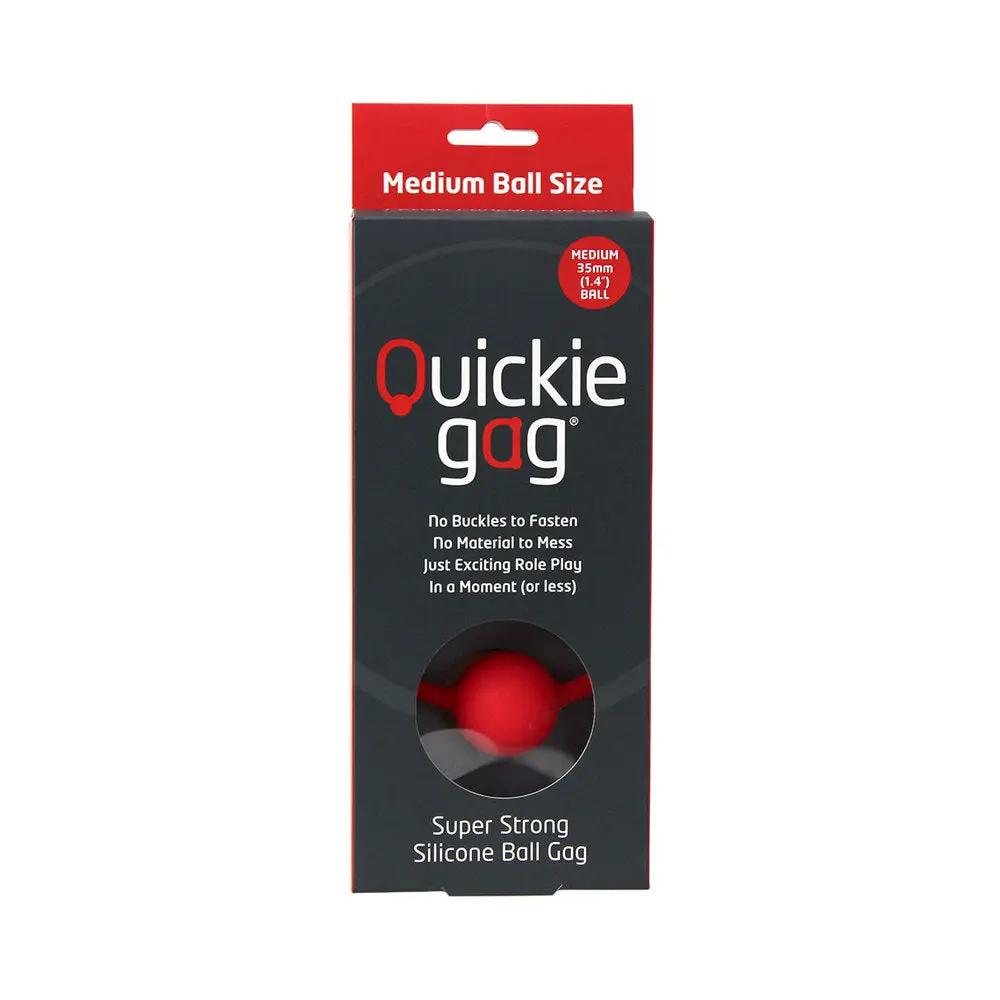 Quickie Ball Gag Medium Red by Creative Conceptions
