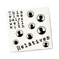 Twisted Wares Wine Pairs Well With Relatives Napkins 20-Pack by Twisted Wares