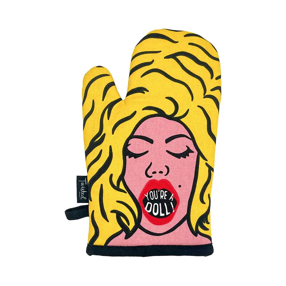 Twisted Wares You're a Doll Oven Mitt by Twisted Wares